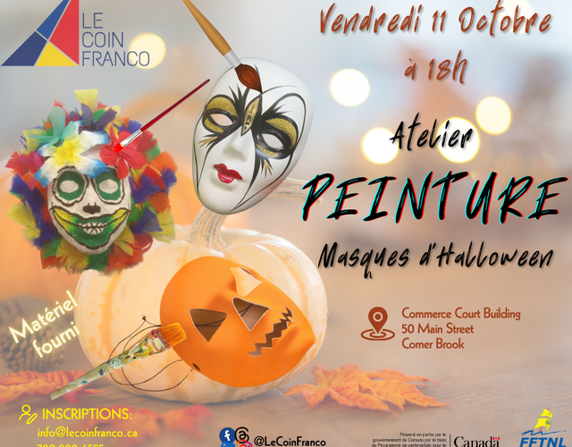 Vendredi 11 octobre - Atelier "Masques d'Halloween"