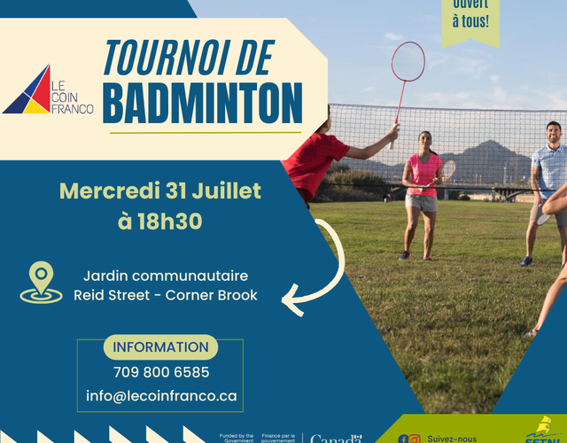 31 Juillet - Tournoi de Badminton